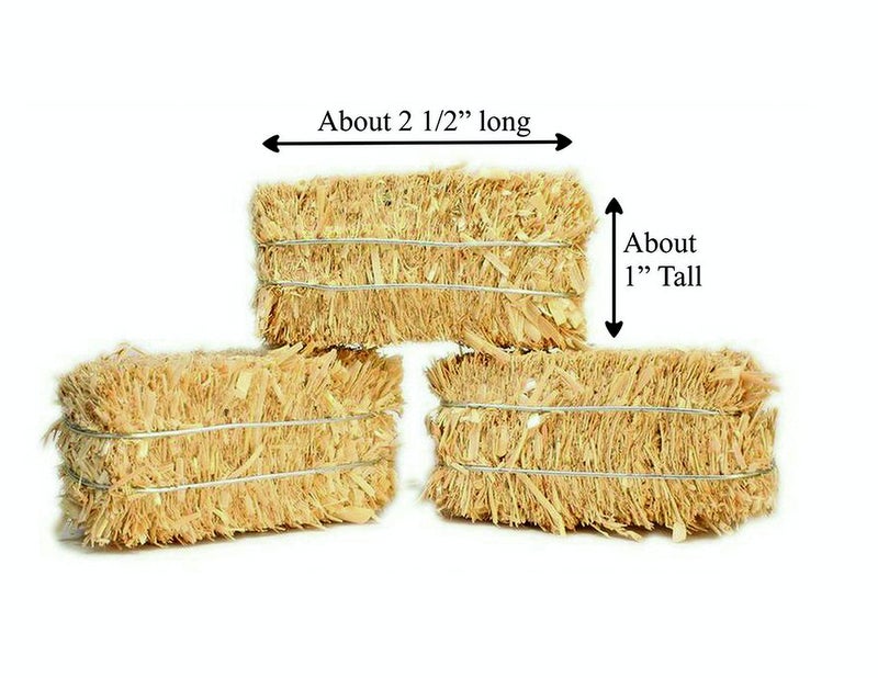 Meyer Imports Mini Hay Bales - Small - (Pack of 12) Small Decorative Hay â€“ for Craft/Farm/Halloween/Table Decoration - 2.5 x 1 Inches Each - Image 2